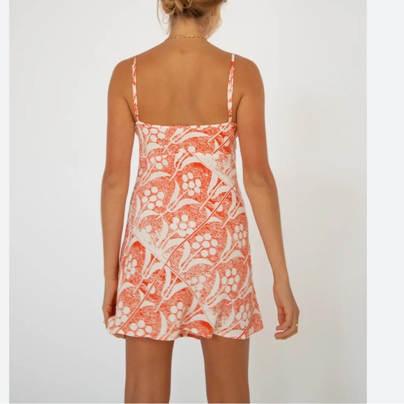 VRG girl love language bias cut mini dress Java. Size US 8. NWT - Picture 2 of 5